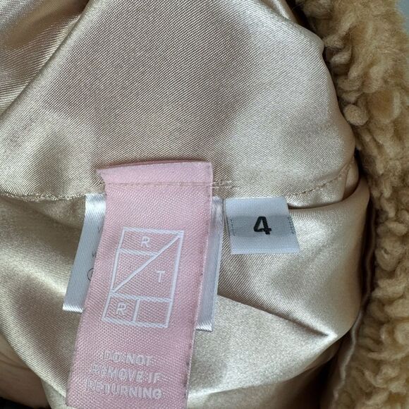 ALIETTE | Tan Faux Fur Sherpa Mini Skirt MSRP $895 Women’s Sizes 0, 2, 4, & 10 - Picture 11 of 13